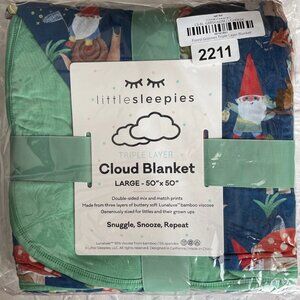 Little Sleepies Magical Forest Gnomes CLOUD Blanket – Large – Triple Layer Soft